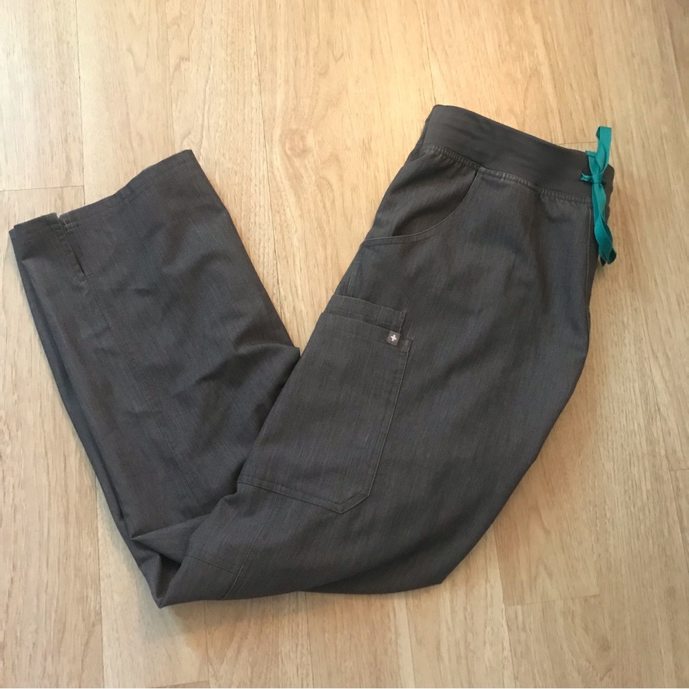 Figs Technical Collection Gray Graphite Scrub Pants Size Large